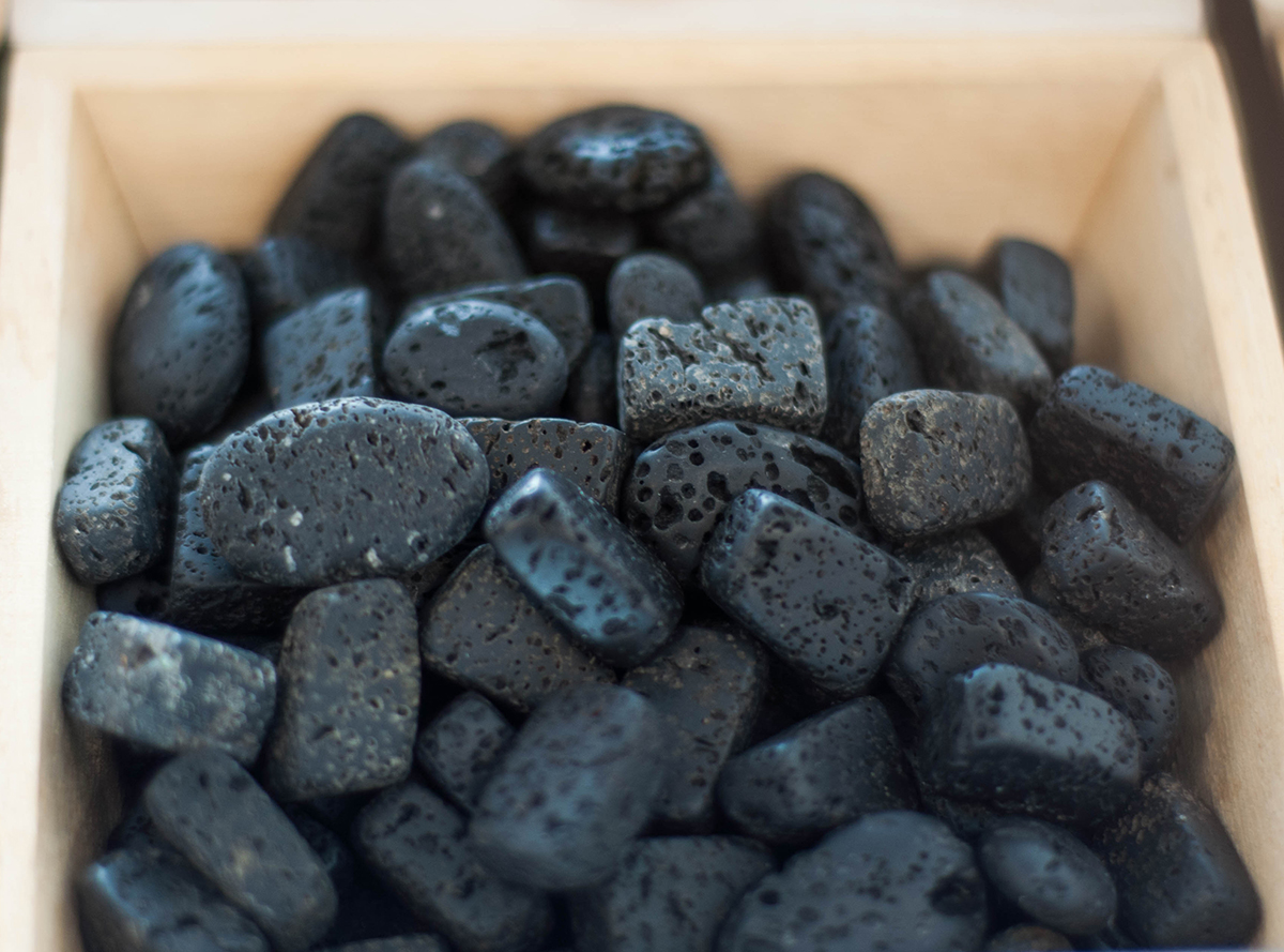 Lava Stone Tumbled Small Crystals Village Rock Shop